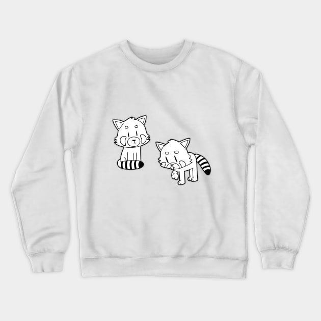 Red Pandas Crewneck Sweatshirt by robsartstuff